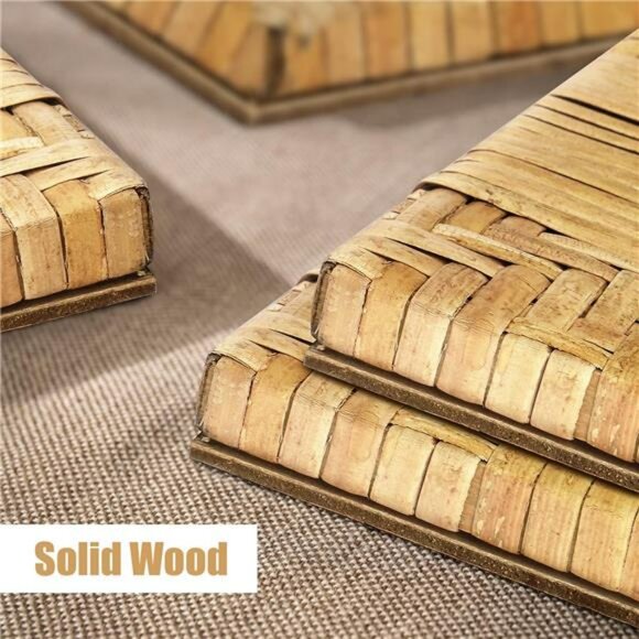 Rattan 4x6 picture frame boho photo frame woven coastal tabletop desk home decor - Picture 5 of 7